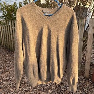Daniel Cremieux Gray V-Neck Men's Sweater